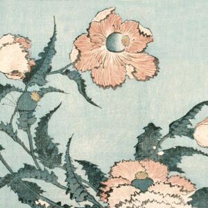 Etoffe.com x Agence Musees Nationaux Papier peint panoramique Fleur de pavot dans la brise
