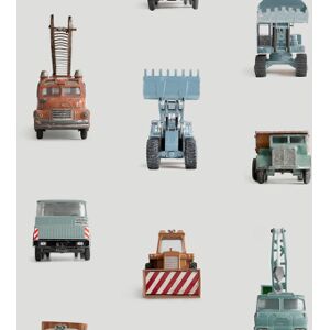 Studio Ditte Papier peint Work Vehicles Light Grey