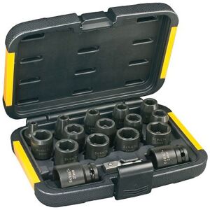 DeWALT DT7506 Jeu de douilles 1/2&quot;, 17 pieces