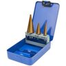 HBM 3 pièces HSS - Tin Coated Stair Hole Drill Set / Step Drill Set