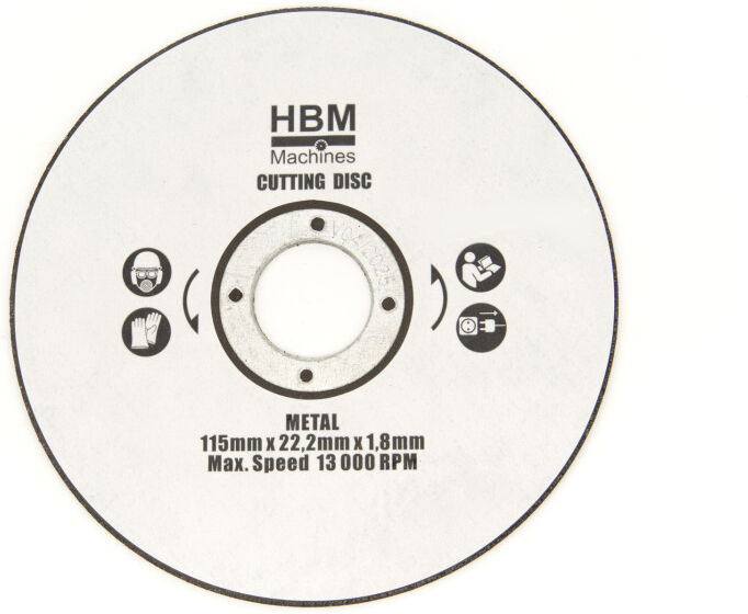 HBM 115 mm. Meule à tronçonner pour la scie plongeante professionnelle HBM 115 mm 1050 Watt, scie à règle avec 3