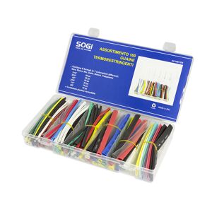 ASSORTIMENTO SET SERIE DI 160 GUAINE GUAINA TERMORESTRINGENTI SOGI AS-160-TER TERMORETRAIBILE