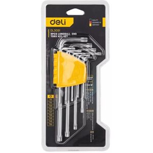 DELI Tools EDL3091. Set di chiavi esagonali Trox 9pezzi misura da T10 a T50