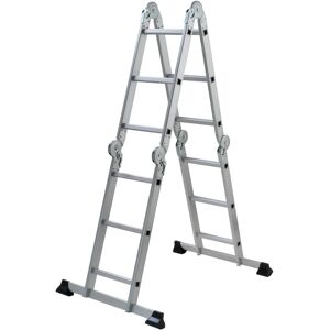 GIERRE Scala multiposizione  Serie 5 in alluminio 3 + 3 +3 + 3 gradini per lavori fino a 4.3 m