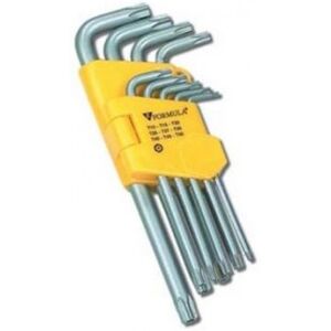 Elematic Set Chiavi Maschio Esagonali Impronta Torx Tamper Resistant 9 Pezzi