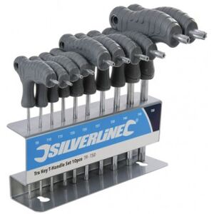 Silverline Set Chiavi Torx Con Impugnatura A T 10 Pezzi