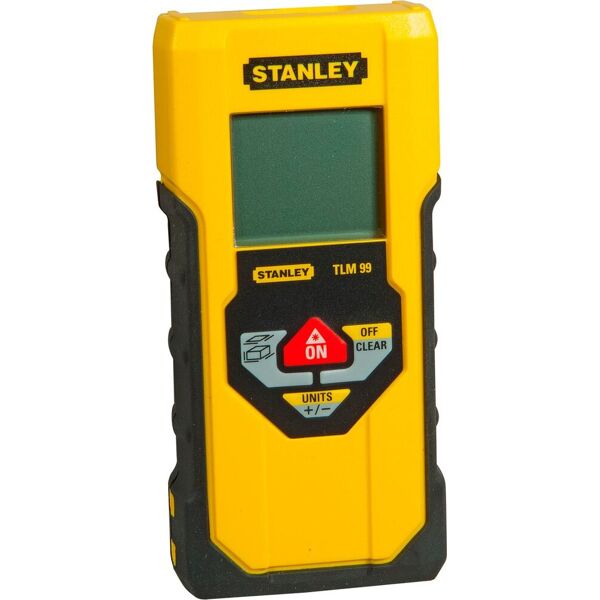 stanley stht1-77138 misuratore laser metro portata 30 metri precisione +/- 2.0 mm colore nero / giallo - stht1-77138 tlm 99