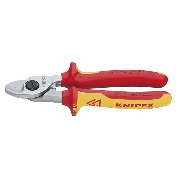 knipex cesoia isolata vde  1000 v 165 mm per cavi elettrici