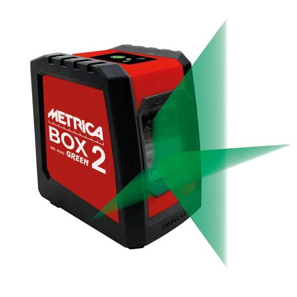 metrica tracciatore laser  laserbox 2 raggio verde con piastra per interni piano a croce