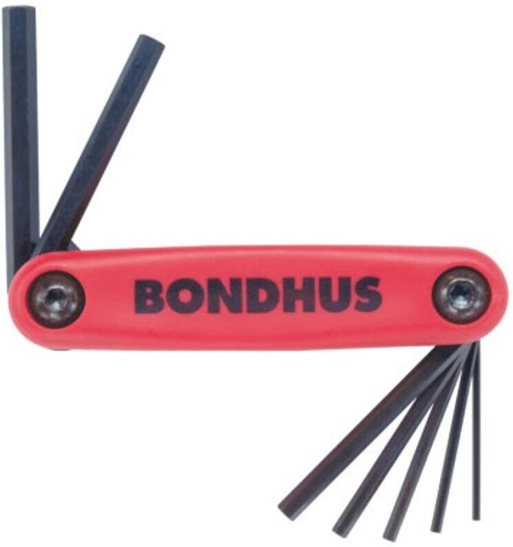 BONDHUS 12592 Gorillagrip hex tip fold Up Tool with Proguard Finish, 7 pezzo -