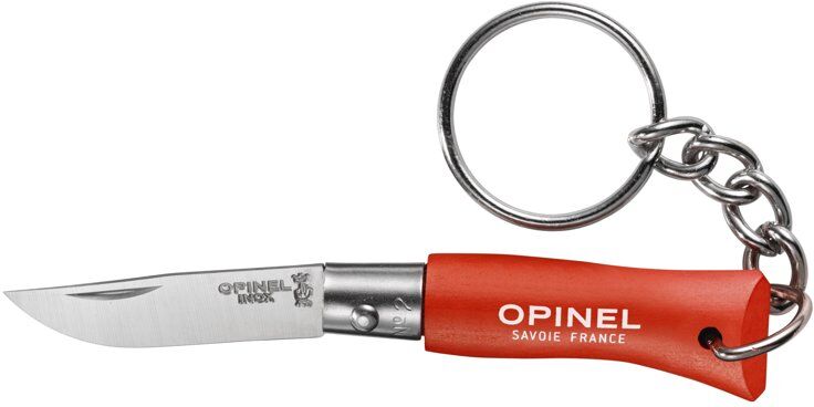 Opinel N°02 Keyring - coltello portachiavi - Light Red