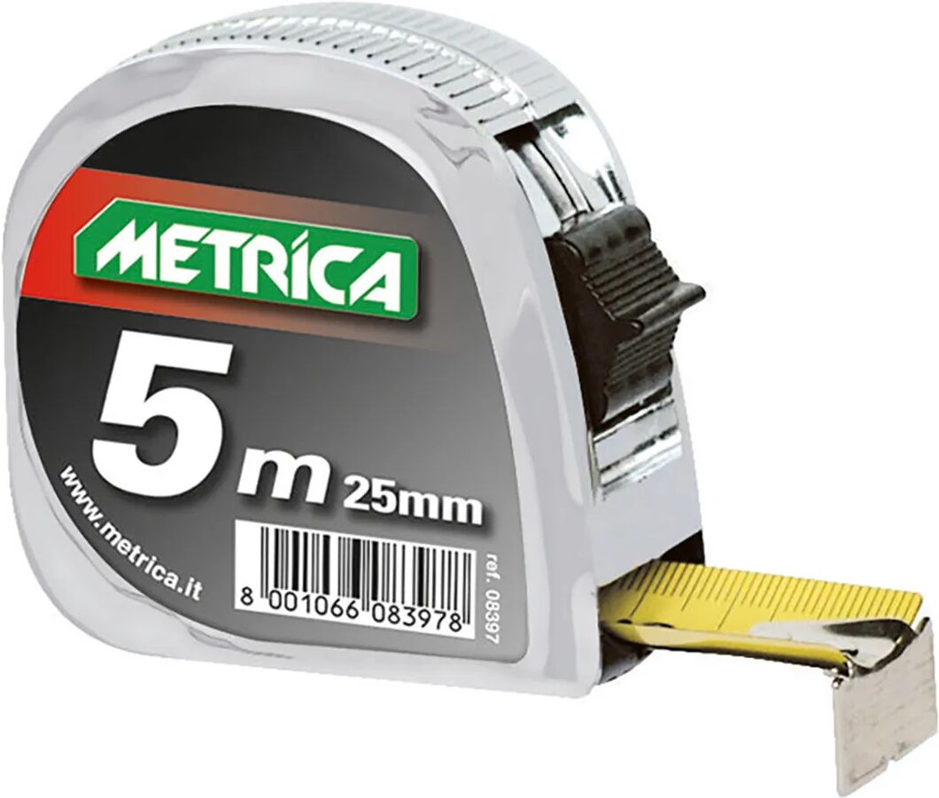 METRICA Flessometro 8 M X 25 Mm  Cromato