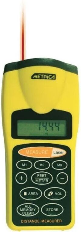 METRICA Misuratore Ultrasuoni  Fino 18 M Portata Minima 0,5 M Peso 0,35 Kg