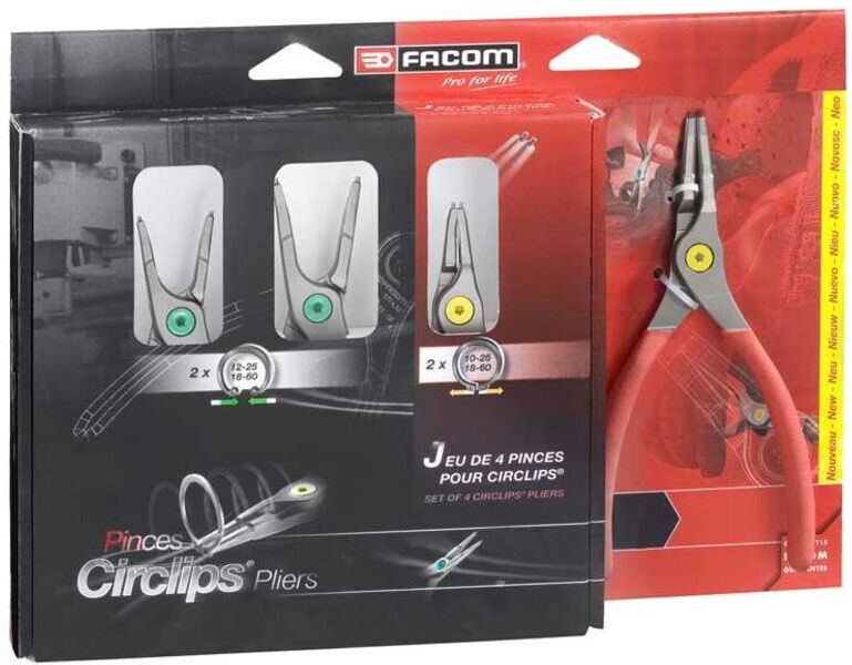 Facom Set di 4 morsetti Circlips®