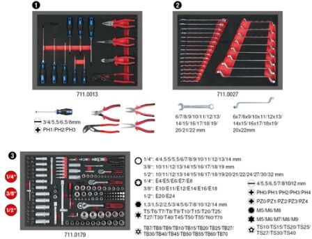 KS Tools 713.0215 set di strumenti meccanici 215 strumenti (713.0215)