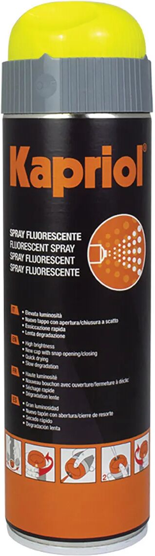 Kapriol SPRAY FLUORESCENTE 500 ml  GIALLO PER TRACCIARE