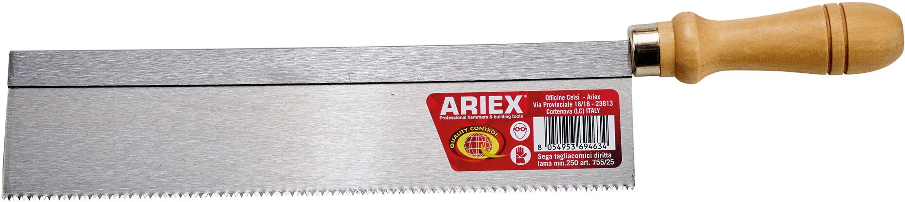 Ariex SEGA  250 mm PER TAGLIACORNICI CON DORSO