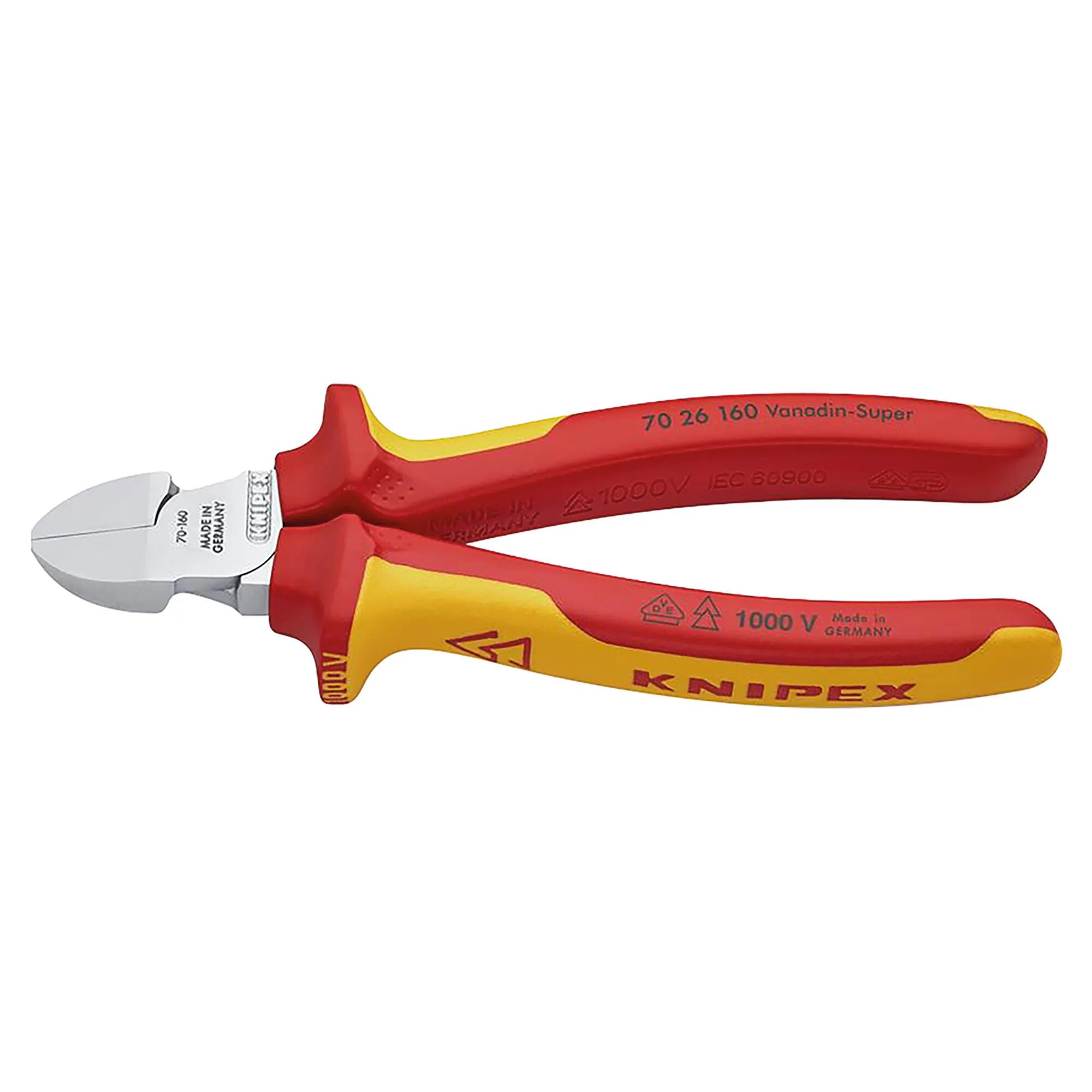 Knipex TRONCHESINO ISOLATO  1000 V 160 m TAGLIENTE DRITTO