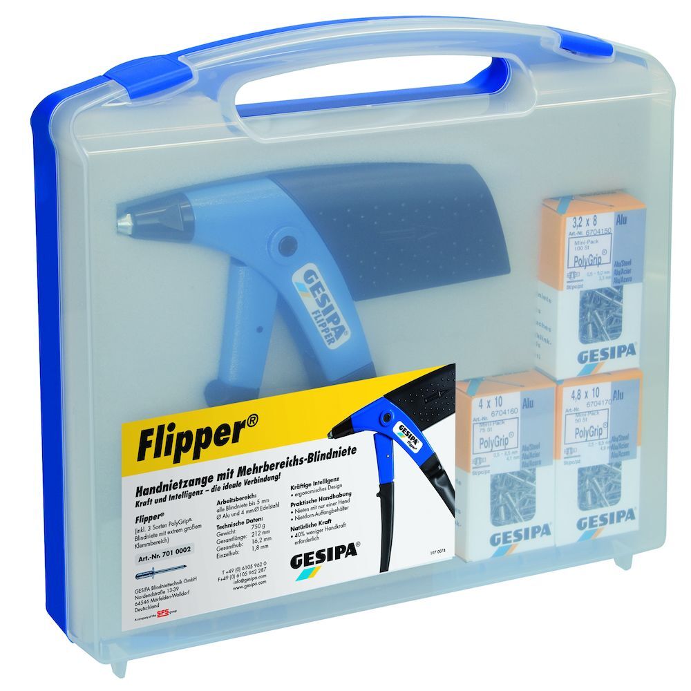 Gesipa Flipper Blindklinknageltang 3.2-5,0 mm in Box