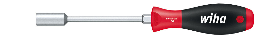 Wiha Schroevendraaier SoftFinish zeskantdopsleutel, inchuitvoering met ronde schacht en zeskantaanzet (02839) 3/8 mm x 125 mm
