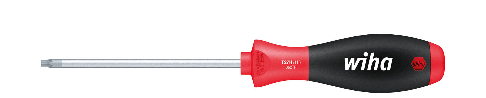 Wiha Schroevendraaier SoftFinish TORX® Tamper Resistant (met boring) met ronde schacht 28005 T20H x 300 mm