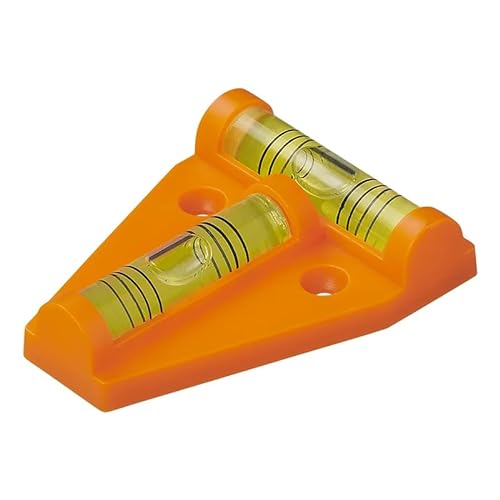 blntackle76 Set: Magnetische T-waterpas, kruiswaterpas met magneet, mini-waterpas, piramide, geschikt voor camping, caravan, camper en caravan, magnetisch (2)