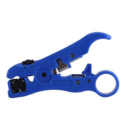 Telituny Draadstripper Tool-Rotary Coax Coaxkabel Cutter Stripper Strippen Tool voor RG59 RG6 RG7 RG11 Draad