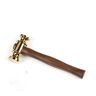 IJNHYTG hamer Gold Plated small gold hammer brass hammer gold plated Gold plated hammer Bull polishing leather hammer copper hammer gold hammer