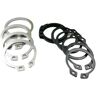 OZDINGQ Roestvrijstalen C-Clip borgringringen C-type interne borgring for gat Roestvrij staal Koolstofstaal E-clips Borgring met borgring M1.5-M48 Borgringset for as (Size : Black-5-25)