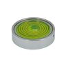 umei Universele aluminiumlegering niveau hoge precisie horizontale bubble cardanniveau horizontale bellenband horizontaal (40 x 10 mm) (groen)