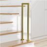 NAKEAH Stair Railing U-shaped Stair Railing, Anti Slip Stair Square Railing, Attic Corridor Safety Support Rod(Color:Gold,Size:95cm)