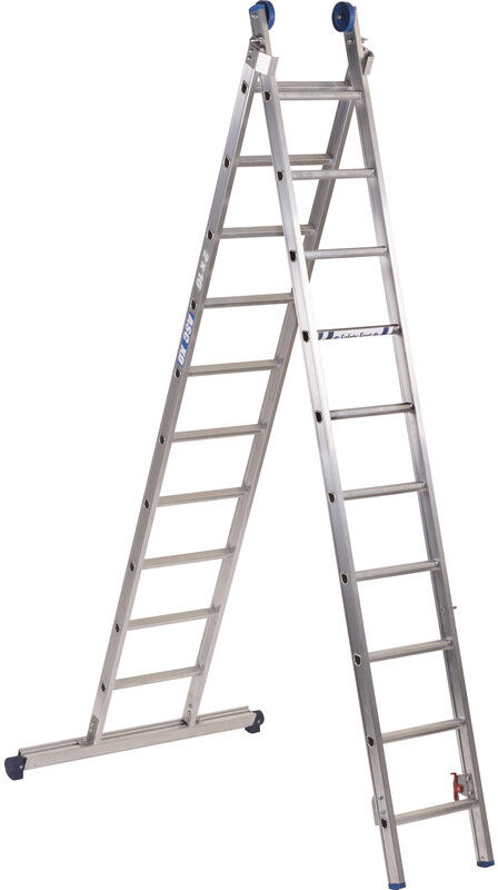 Alumexx ladder XD BL recht met stabilisatiebalk 2x10 treden