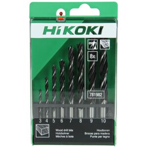 Hikoki Diamantskiver Treborsett Cv-Spiral 3-10mm A8, 1 Stykk, Shk-66781982