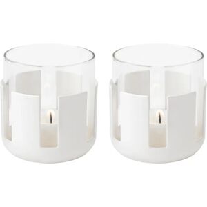 Stelton Luna telysholder 2-pakning Soft white