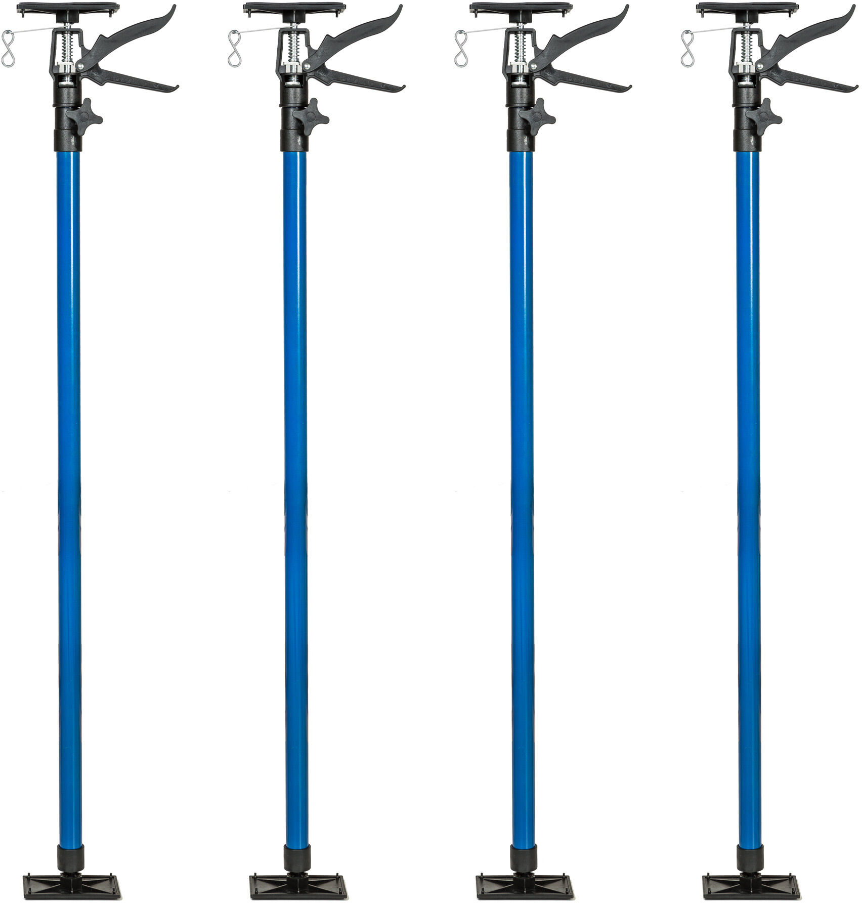 tectake 2 TeleskopstÃ¸tte 115 - 290 cm - blÃ¥