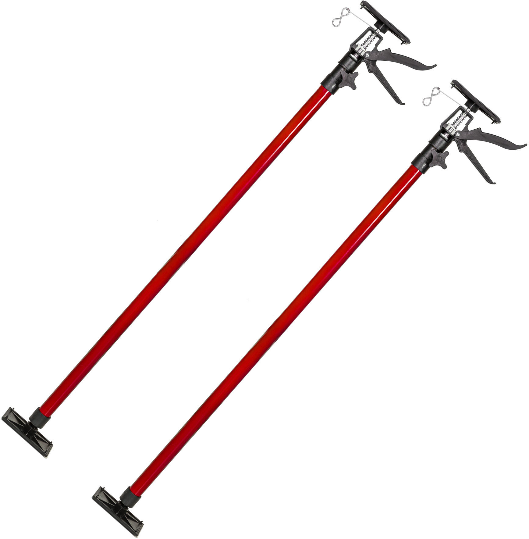 tectake 2 TeleskopstÃ¸tte 115 - 290 cm - rÃ¸d