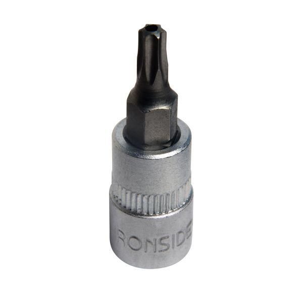 Ironside 116406 Bitspipe torx, med hull, 1/4" TX10