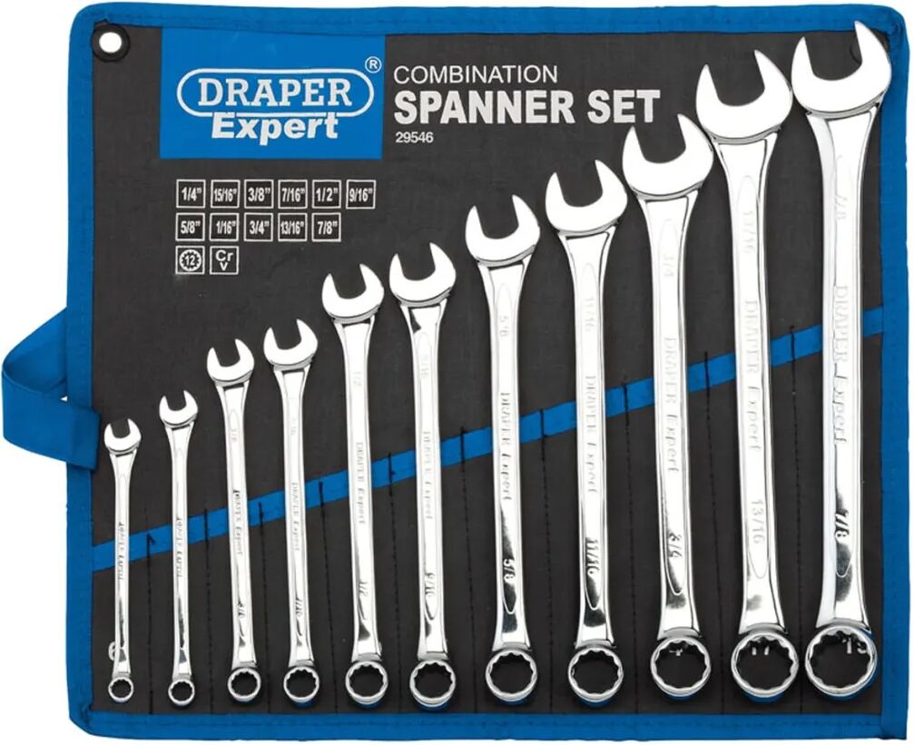 Draper Tools Expert Kombinasjonsnøkkel 11 deler sølv 29546