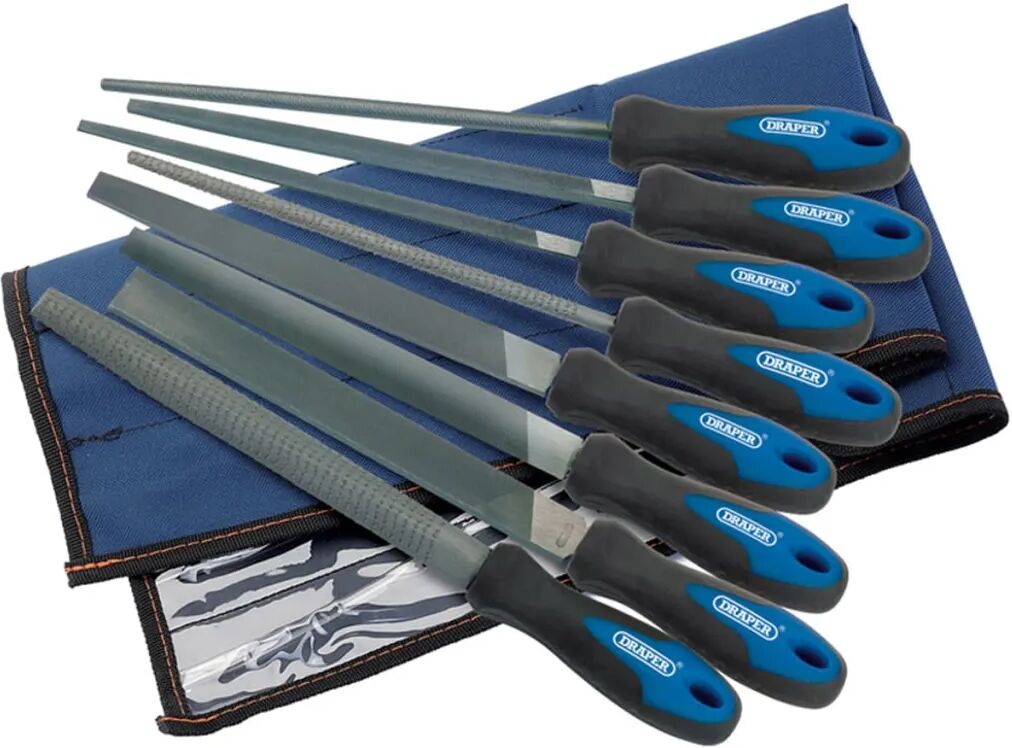 Draper Tools Verkstedsfil- og raspsett i 8 deler 200 mm 44961