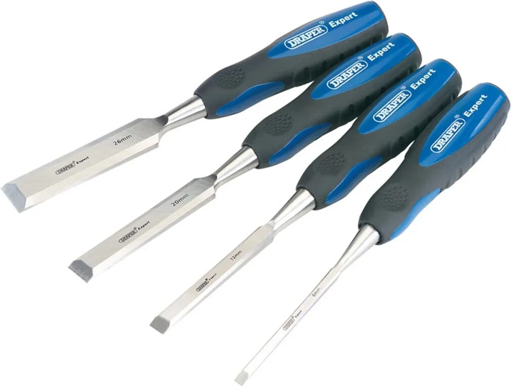 Draper Tools Meiselsett 4 deler tre blå 89726