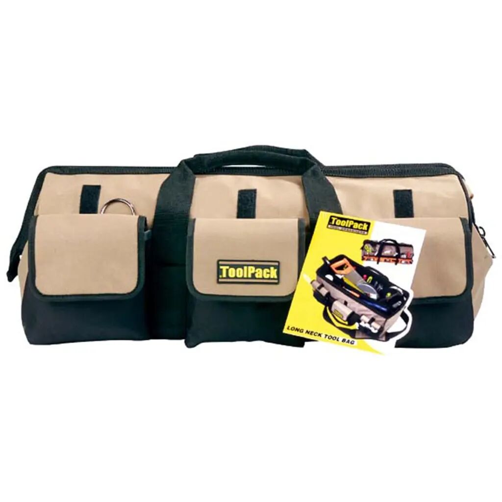 Toolpack Verktøyveske Long Neck svart og beige 58x26x26 cm 360.020