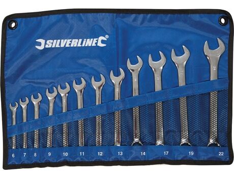Silverline Conjunto de Chaves Combinadas 633799 - 12 peças