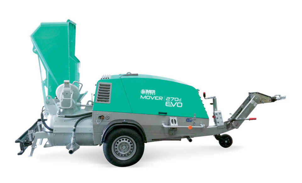 IMER Pompa diesel pentru sapa cu paleta incarcare , remorcabila Imer Mover 270 DBR EVO T5 Yanmar 35 kW Stage V