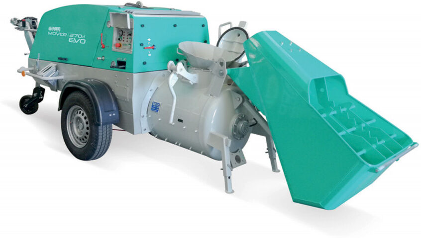 IMER Pompa diesel pentru sapa, fara furtunuri, cu paleta incarcare IMER Mover 270 DB EVO WT T5 ,Motor Yanmar 35 kW Stage