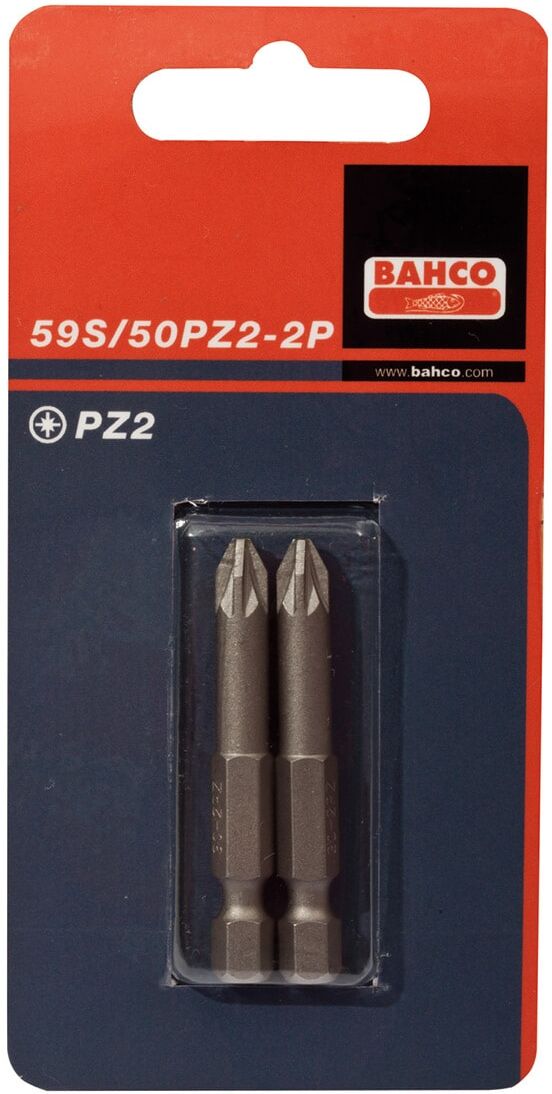 Bahco Bits 59s 1/4" Pz3x50 Mm 2 St