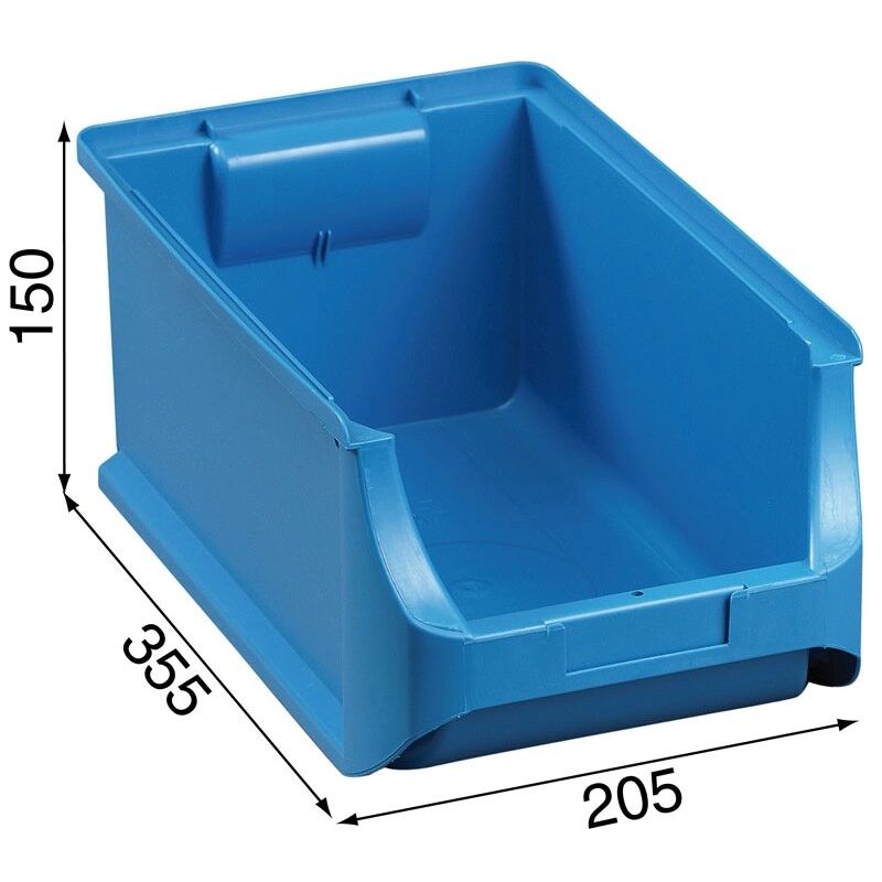 Allit Plastové boxy na drobný materiál - 205 x 355 x 150 mm, modré