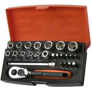 Bahco - SL25 Socket Set 25 Piece Metric 1/4in Drive Ratchet Socket Set BAHSL25