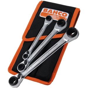 Bahco - Reversible Ratchet Spanner Set 3pc 8mm-19mm 12 Size S4RM3T