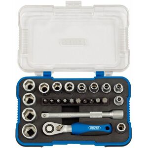 16354 - 1/4 Sq. Dr. Metric Socket Set (25 Piece) - Draper