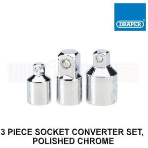 Draper 3 Piece Socket Converter 1/4 3/8 1/2 step up/down reducer 16806